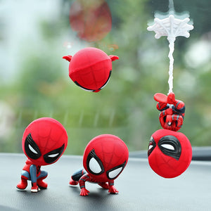 Car Cartoon Spiderman Model Shake Head Toy