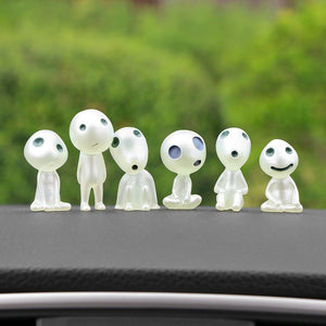 Car Decoration Toys Luminous Mini Alien Dolls