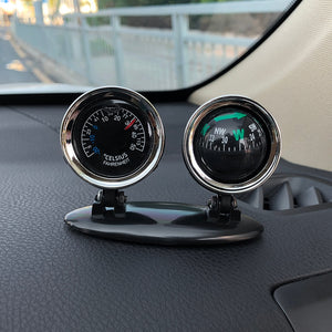 Car Decoration Thermometer Compass Multifunction Direction Automobile Interior