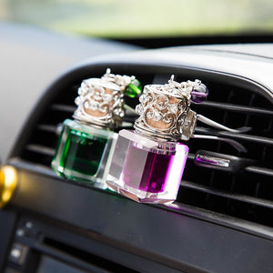 Car Perfume Clip Square Shape Crystal Air Outlet Freshener