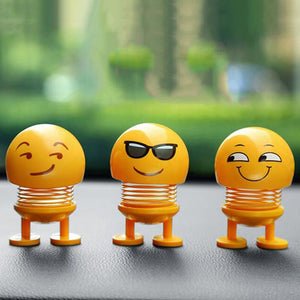 Car Ornaments Cute Cartoon Emoji