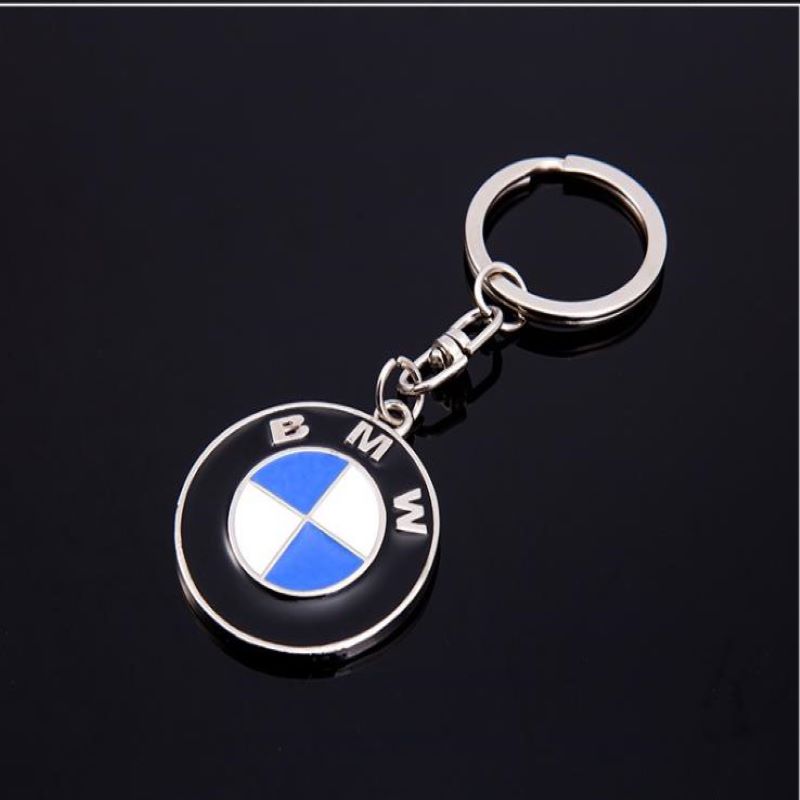 New creative metal BMW car logo keychain key pendant