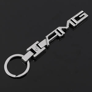 Fashion high-end H buckle Mercedes-Benz AMG car logo car standard metal keychain