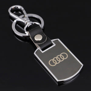 Fashion Audi Chevrolet Honda car logo metal keychain