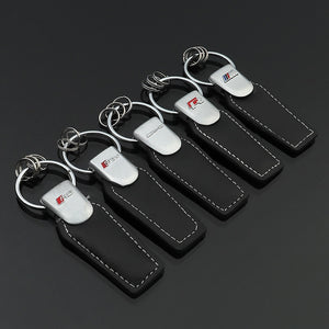 Fashion leather Audi BMW Volkswagen models a variety of styles choose keychain key pendant