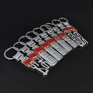 Audi S3/S5/Sline car logo metal keychain advertising waist hanging key ring pendant