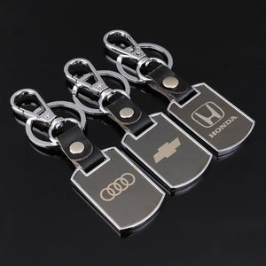 High-grade metal leather Audi Chevrolet Honda universal jewelry keychain key chain